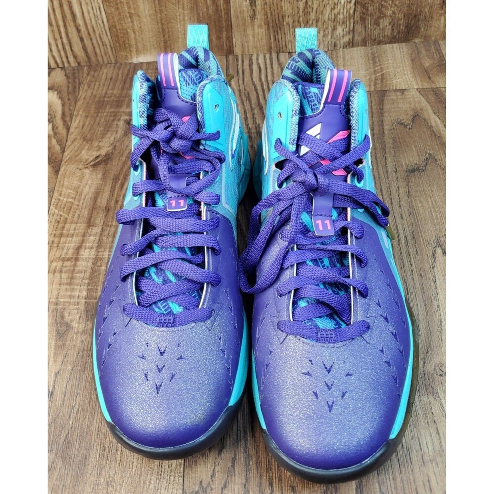 Anta KT2 Klay Thompson All Star Basketball Shoes Men's Size 9 Purple Blue